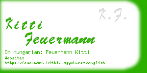 kitti feuermann business card